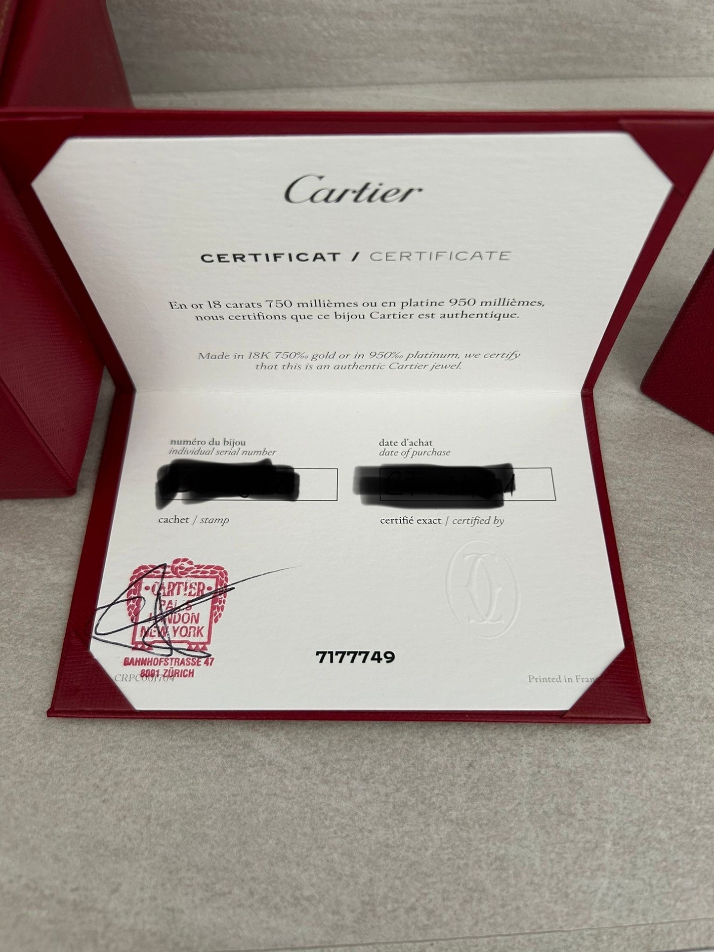 Cartier Love Armreif - Rosegold, Gr. 17 - Fullset